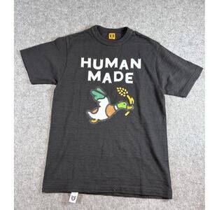 Human Made Flying Duck Shirt Mens S Black Graphic Tee Nigo Japanese Streetwear